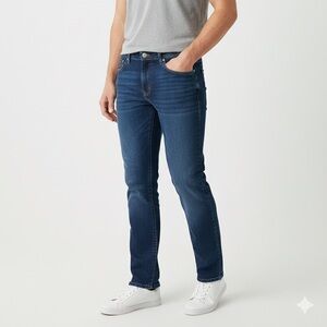 Levi's Men's Straight Jeans in Deep Blue 30X30‎ Preowned
